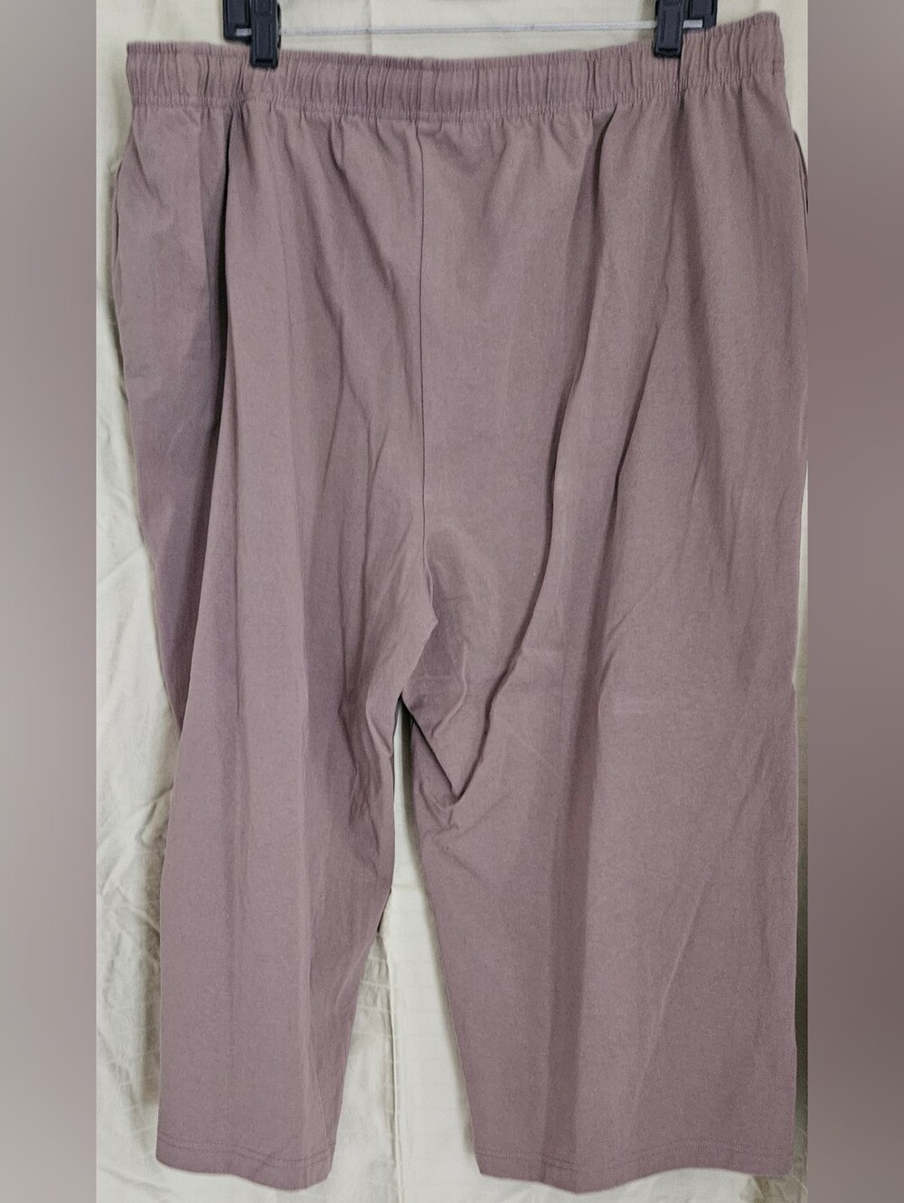 Karen Scott Women's Elastic Drawstring Pants in Taupe - Picture 5 of 5